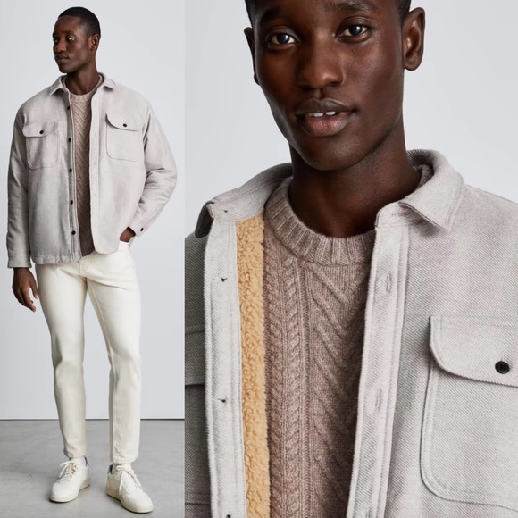 Everlane Men's The ReNew Fleece-Lined Heavyweight Overshirt Size XXL New - Picture 2 of 16